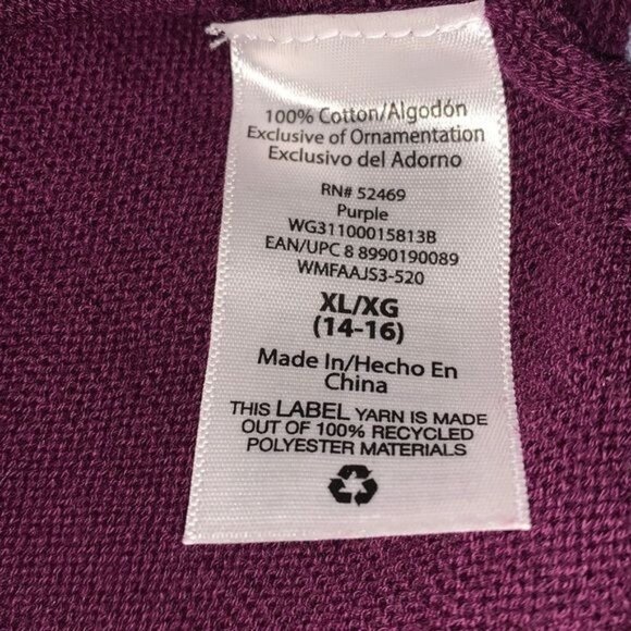 Leopard Print Color Block Knit Sweater Xl Burgundy Purple White Animal Print - Picture 3 of 8